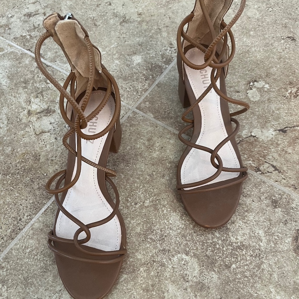 Schutz wrap sandals